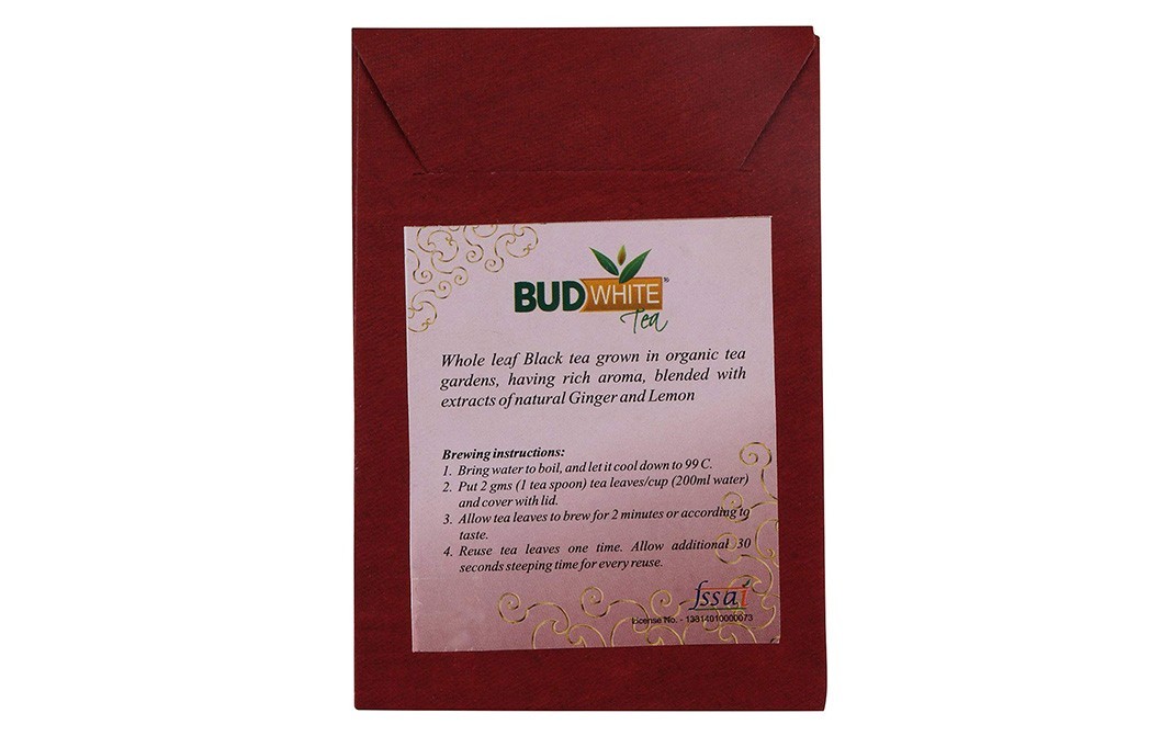 Bud White Ginger Lemon Tea    Box  100 grams